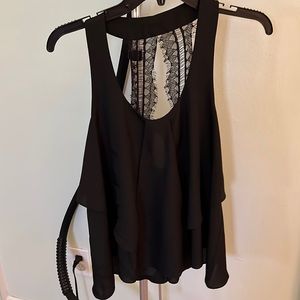 BCBGeneration lacy black camisole small
